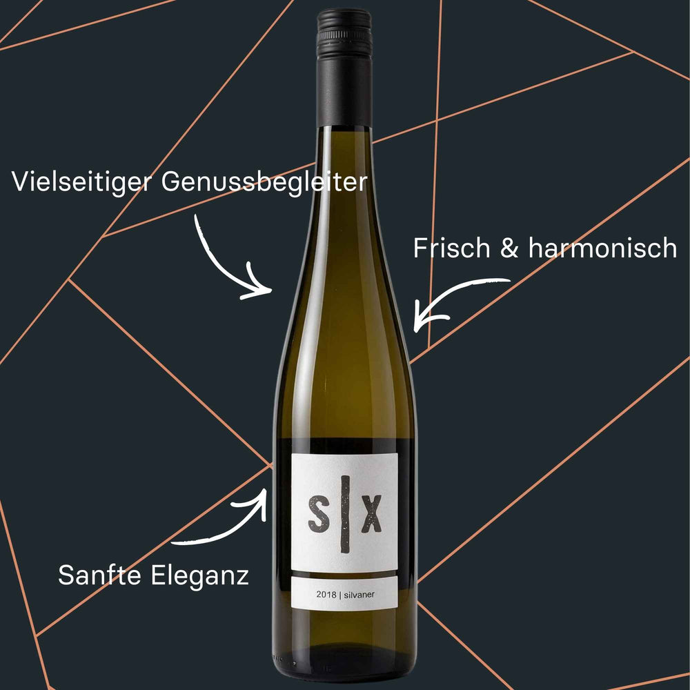 Flasche Silvaner Kabinett vom Weingut Six aus Franken