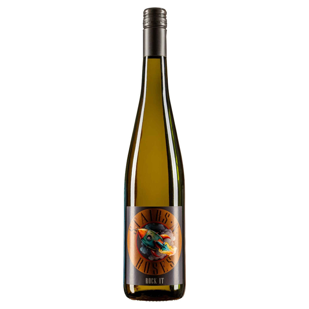 Flasche Rock it Muscaris vom Weingut Stairs n Roses von der Mosel
