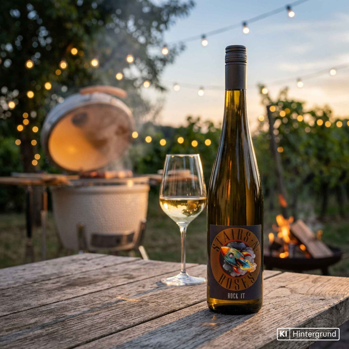 Flasche Rock it Muscaris vom Weingut Stairs n Roses von der Mosel