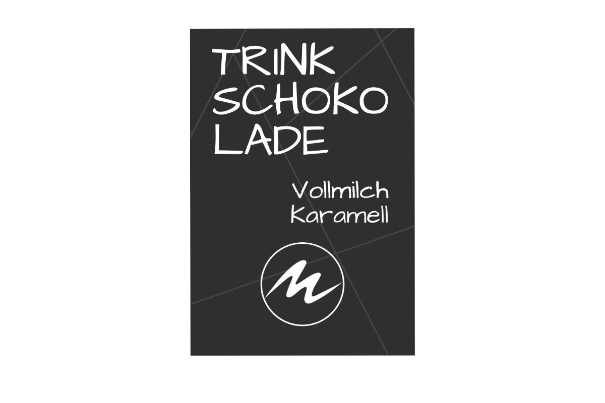 Vollmilch-Karamell Trinkschokolade am Löffel - Maasz Schokolade